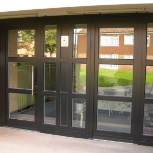 Наружный противопожарный витраж из алюминиевого профиля / серия FRM7281